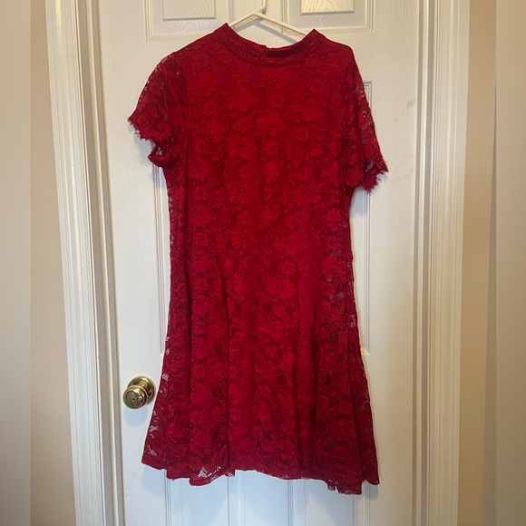 torrid Dresses & Skirts - Torrid Scarlet Size 1 Lace Dress with Mockneck